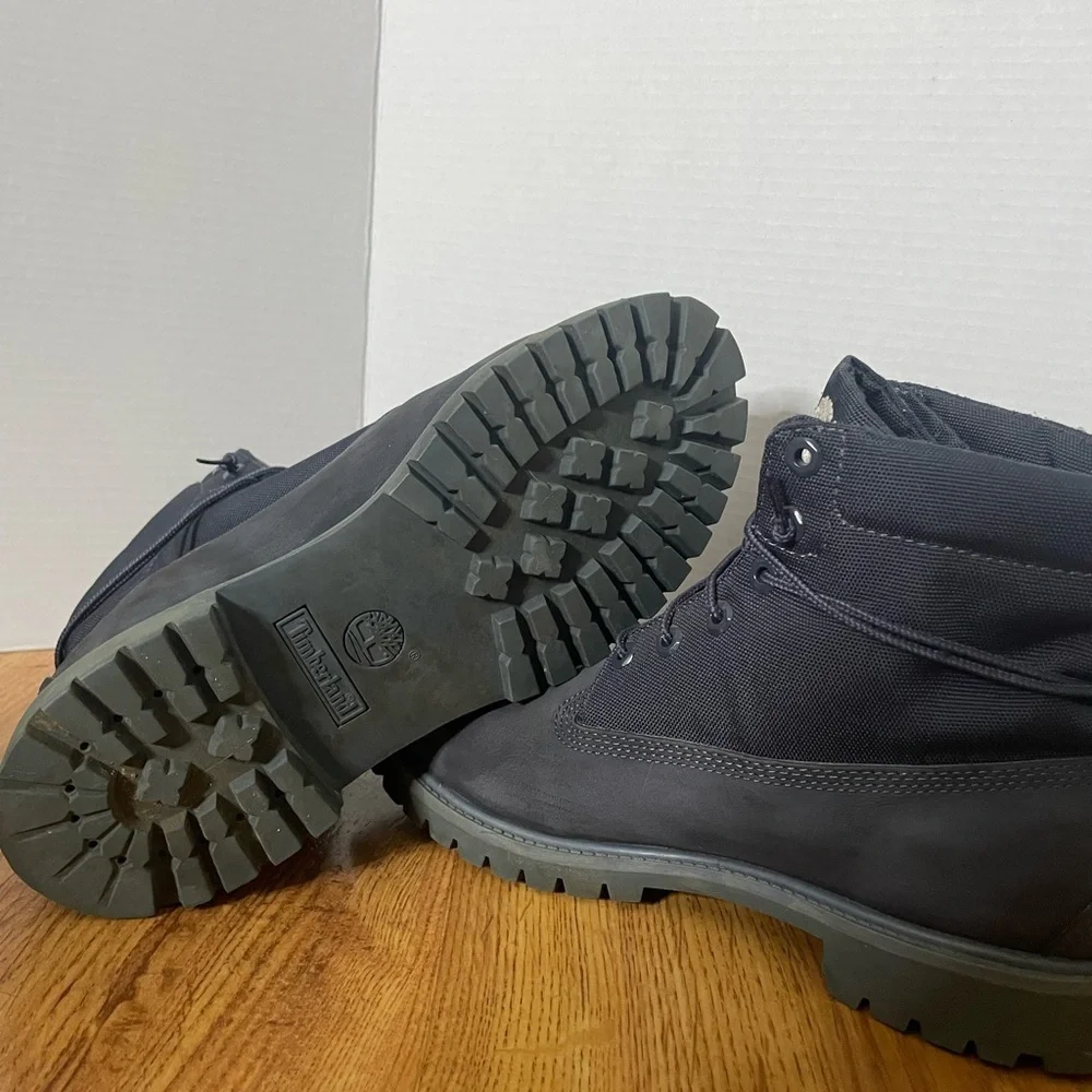 Timberland Men's Black Leather Lace-Up Boots